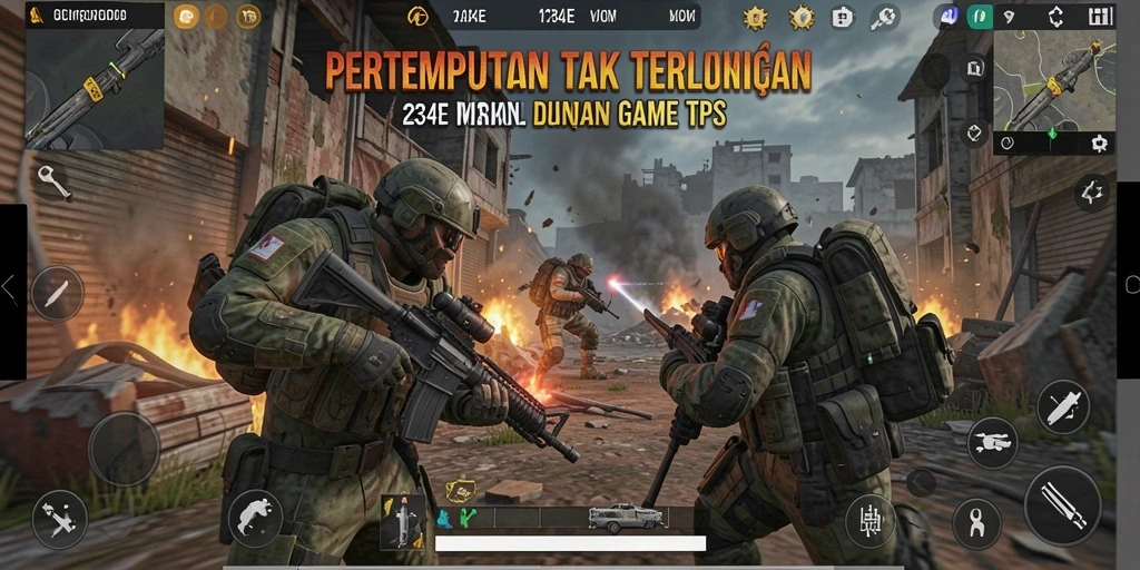Screenshot dari gameplay <strong>234E</strong> menampilkan aksi pertempuran yang seru dan dinamis.