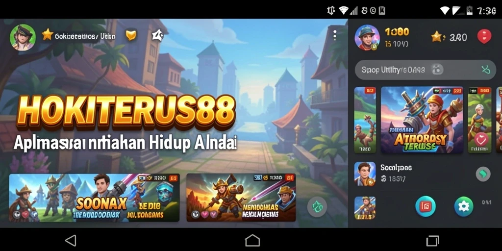 Antarmuka HOKITERUS88 dengan fitur pengingat yang menarik.
