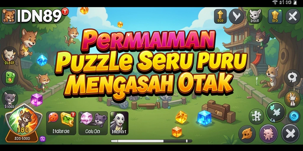 Tampilan menarik gameplay IDN89 dengan berbagai puzzle menantang.