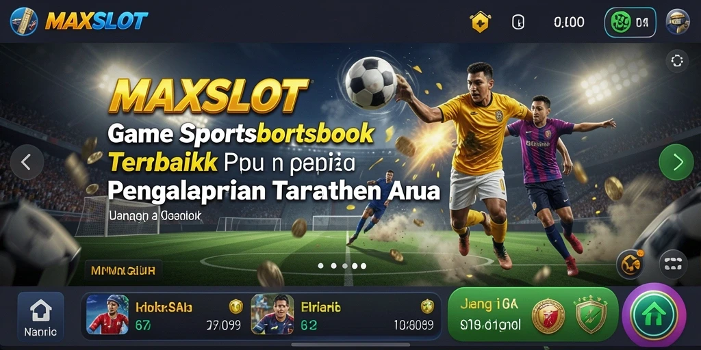 Tampilan menarik dari gameplay taruhan olahraga di MAXSLOT.
