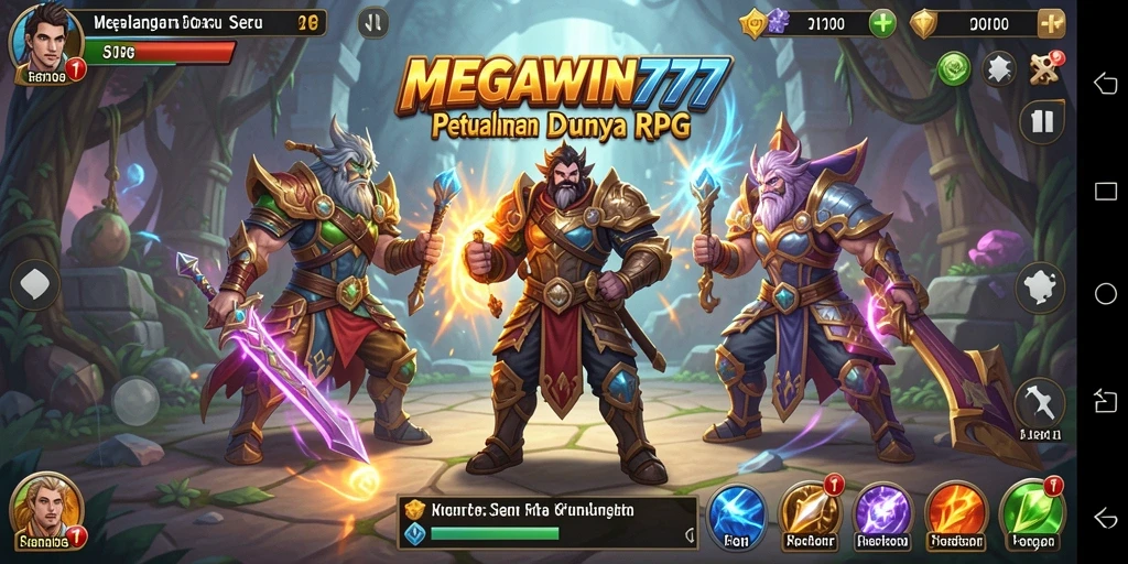 Tampilan gameplay seru di MEGAWIN777 dengan aksi RPG yang mendebarkan.