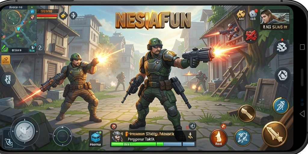 Screenshot NESIAFUN menampilkan strategi permainan yang mendebarkan.