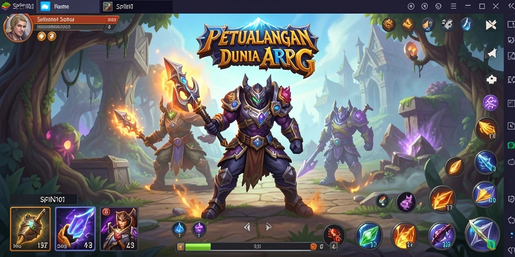 Tampilan menakjubkan dari gameplay ARPG di SPIN101.