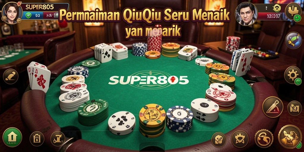 Tampilan gameplay seru dari SUPER805 dalam mode QiuQiu.